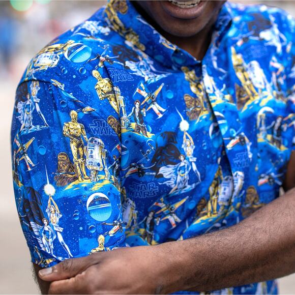 NWOT RSVLTS Limited Edition Star Wars New Hope Short Sleeve Shirt 2XL - Picture 2 of 10